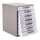 Desktop Desktop File Schrank mit Schloss 5/7-lagig Kommode A4 File Box Bürobedarf...