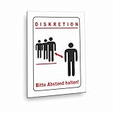 AufkleberDealer.de Bitte Abstand halten! Schild, incl. Schaumstoffklebepunkten zur...