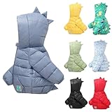 Generisch Winterjacke Mädchen Jungen Dino Kapuzenjacke mit Taschen Winter Warme...
