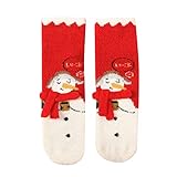 KAIXLIONLY Socken Damen Weich Muster Drucken Thermosocken Warme Socken Winter Home Warm...