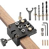 3-In-1 Doweling Jig Kit, 6/8/10mm Bohrschablone Praktische Dübelhilfe Auf,die...