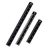 3 Stücke Edelstahl Lineal, Präzisions Doppelseitenskala Kante Stahllineal...
