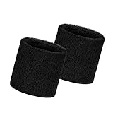 Flintronic Armband-Set, 2-teilig, Sport-Schweißbänder für Herren und Damen,...