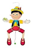 Hess Holzspielzeug 12431 - Hampelmann aus Holz, Junge Pinocchio, handgefertigt, zum...