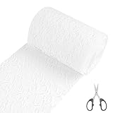 Tischläufer Spitze Weiß, 15 cm x 25 m Spitzenband Tischdeko Hochzeit mit der...