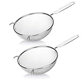 Van Henry Küchensieb feinmaschig 20 cm 2er Set - Für die Küche als Nudelsieb,...