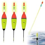 Angeln Schwimmt, Angeln Bobber Float, 3 Stück Posen Set, Leuchtend Angeln Schwimmt Posen...
