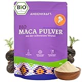 Andenkraft Bio MACA PULVER - SCHWARZ - Ideal bei empfindlichen Magen - Für mehr...