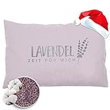 Herbalind Lavendelkissen Zeit für Mich 30x20 cm Schlafkissen mit Füllung -...
