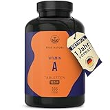 Vitamin A – 365 Tabletten (3.000 µg) – Retinol hochdosiert (10.000 I.E.) – Vit A...