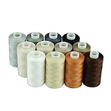 Simthread Baumwoll Nähgarn Quiltgarn für Nähen und Quilten Maschinen - 550 Yards/spule,...