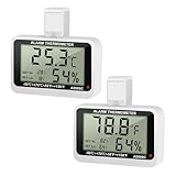 2 Thermometer für Kühlschrank, Digitale Thermometer kühlschrank, Analoges...