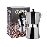 Italienische Kaffeemaschine, verformt sich nicht, moderne, schlanke Form,...