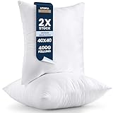 Utopia Bedding 2er Set Kissenfüllung 40 x 40 cm, Innenkissen Füllkissen Kopfkissen...