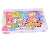 PartyMagix Loom Bänder Set 5800 Teile – XXL Gummibänder Starter Kit mit Zubehör,...