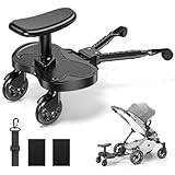 BugyKido Buggy Board mit Größerem Sitz, Trittbrett für Kinderwagen Universal...