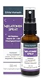Melatonin Einschlafspray, mit Baldrian & Vitamin B1+ B6 - 0,5 mg liquid Melatonin pro...