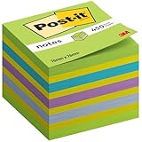 Post-it Notes Würfel, Blau und Grün, 450 Blatt 76 mm x 76 mm - Selbstklebende...