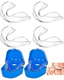KGDUYC Sport Zahnschutz,4 pcs Mundschutz Boxen,Sport Mundschutz,mit 2pcs Tragbar...