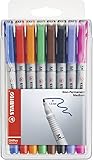 Folienstift - STABILO OHPen universal - wasserlöslich medium - 8er Pack - mit 8...