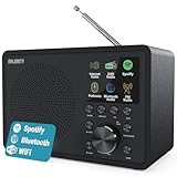 Internetradio mit Bluetooth | Dab Plus Radio mit UKW | Internet Radio WLAN mit DSP...