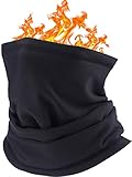 Augcomre Loop schal Multifunktionstuch Winddicht Schlauchschal Schwarz Neckwarmer Herren...