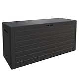 Casaria® Gartenbox 280L UV-beständig Griffmulden Verschlussvorrichtung Balkon Terrasse...