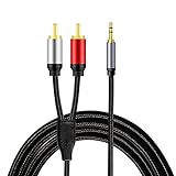 Audiokabel (3,5 mm Stecker auf 2 Cinch-Stecker)