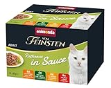 animonda Vom Feinsten Adult Raffinesse in Sauce Mixpack (24 x 85 g), Nassfutter für...