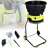 Elektrischer Gartenhäcksler 54 cm Schnittbreite, 17:1 Reduktionsverhältnis, 8000 U/min,...