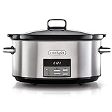 Crock-Pot Digital-Schongarer Slow Cooker | einstellbare Garzeit | 7,5 Liter (10+ Personen)...