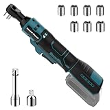 Yofuly 3/8 Zoll Akku-Ratschenschlüssel Kompatibel mit Makita 21V Akku, 45Nm 320RPM Power...