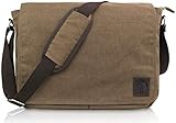 TRAVANDO Laptoptasche 14-16 Zoll Laptop Tasche Herren Umhängetasche Canvas Segeltuch...