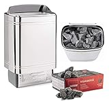 Finnischer Elektro Saunaofen Sentiotec Nordex II Sauna Heizgerät Saunaheizung (8 kW, mit...