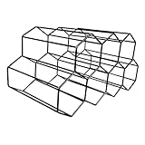 PRETYZOOM Weinregal Wabenform Aus Kreativer Weinflaschenhalter Für 7 Flaschen Elegantes...