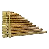 Panflöte Pfeife aus Bambus ideal für Einsteiger Blas Instrument Handarbeit...