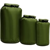 Lixada 3 Stück Dry Bag 8l, 40l und 70l,wasserdichter Packsack Roll Top Dry Sack Tragbarer...