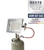 ROTHENBERGER Industrial Heizstrahler inkl. Piezo, 0,4 m Propangas-Schlauch und 50 mbar...