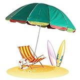 XUQQU Runder Sonnenschirm, Robuster Gartenschirm, Strandschirm Im Freien, Markt...