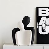 CESTATIVO Keramik Paar Statuen für Wohnkultur, Umarmung Paar Figuren, Moderne...