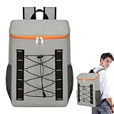 Isolierte Kühltasche – Picknick-Rucksack | Wasserdichter auslaufsicherer Eistruhe...