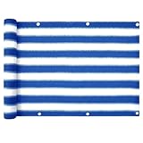 casa pura Balkon Sichtschutz UV-Schutz - 90x500cm - wetterbeständiges und...