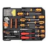 Werkzeugkoffer Gefüllt Werkzeugkiste Werkzeugkasten mit Trolley-Funktion,187-teilig,...