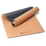 Ergotopia® nachhaltige Yogamatte Kork, langlebige Gymnastikmatte aus antibakteriellem...