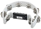 XDrum Hand Tambourin Halbmond Form (Tambourine, 16 Paar verchromte Stahl-Schellen,...