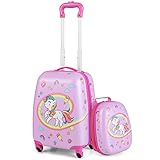 DREAMADE 2 TLG. Kinderkoffer & Rucksack, 16” +12” Kinderkofferset,...