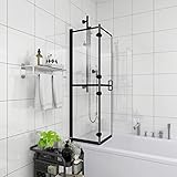 Faltbare Duschkabine ESG, ShGaxin Duschabtrennung, Schiebetür Dusche, Duschwanddichtung,...
