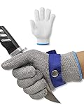Schnittschutzhandschuhe küche, Leistungsfähiger Level 9 Schutz, Edelstahl Draht Metall...