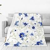 Cornflower Daisy Ultra Soft Micro Fleece Throw Blanket for Bedding, Couch and Travel,...