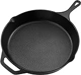 KICHLY Pre-Seasoned Gusseisen Skillet 12 Zoll, Safe Grill Kochgeschirr für den...